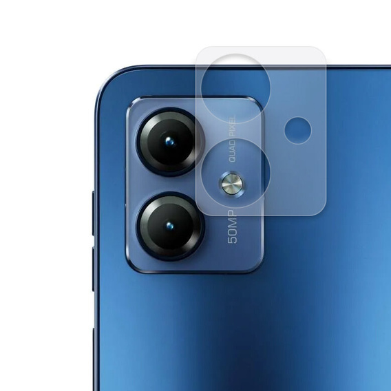 2x ERBORD μετριασμένο γυαλί για την κάμερα για να Motorola Moto G14, διαφανής
