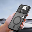Θήκη για Nothing Phone 3 5G, για MagSafe, ERBORD Μatt Case, μαύρη