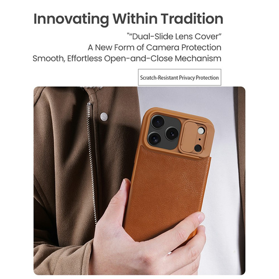 Θήκη με πτυσσόμενο κάλυμμα NILLKIN CamShield Qin Pro για iPhone 17 Pro