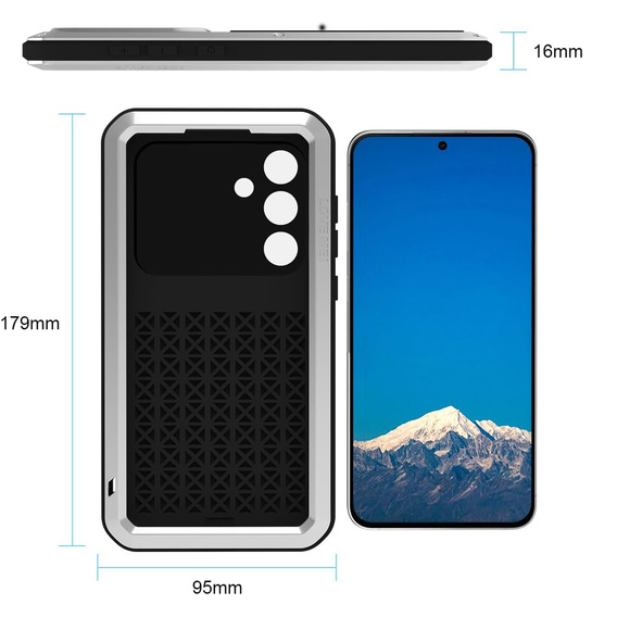 Θήκη με γυαλί ανθεκτικό σε κρούσεις για Samsung Galaxy S25 FE