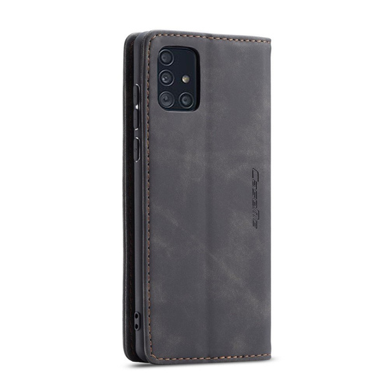 θήκη CASEME για Samsung Galaxy A71, Leather Wallet Case, μαύρη