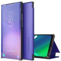 Θήκη με πτερύγιο για Xiaomi 11T / 11T Pro, Carbon Fiber Folio Flip, μπλε