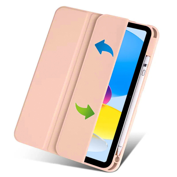 Θήκη για iPad 10.9 2022 10 Gen, Smartcase Hybrid, με χώρο για γραφίδα, ροζ