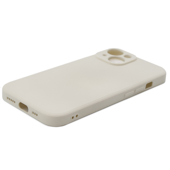Θήκη για iPhone 15 Plus, Silicone Lite, μπεζ