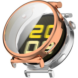 Θήκη 2σε1 με προστατευτικό οθόνης για Huawei Watch GT 5 41mm, ροζ rose gold