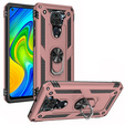θωρακισμένη θήκη για Xiaomi Redmi Note 9, Nox Case Ring, ροζ rose gold