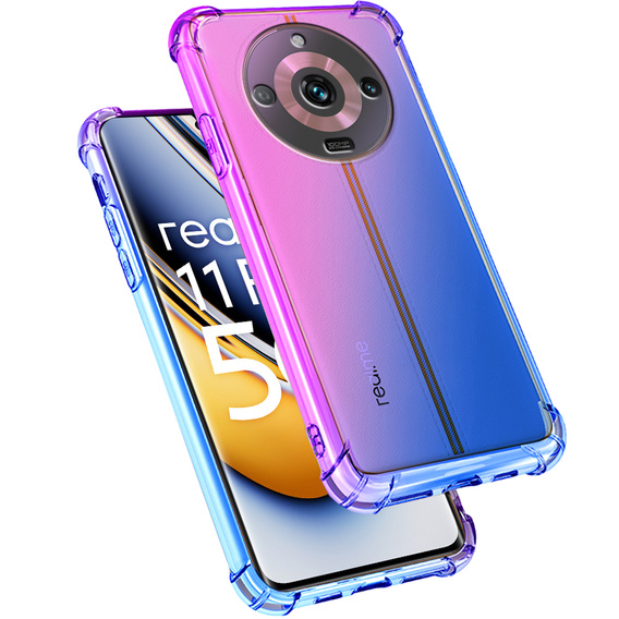 θήκη για το Realme 11 Pro / 11 Pro +, Gradient Dropproof, Μωβ / μπλε