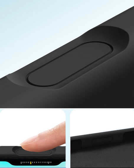 Θήκη σιλικόνης για iPhone 17 Pro, για MagSafe, αντικραδασμική, μαύρη
