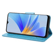 Θήκη με πτερύγιο για Oppo A17, Butterfly, μπλε