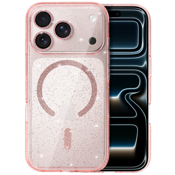 Σιλικόνη θήκη ERBORD Glitter MagSafe για iPhone 17 Pro Max