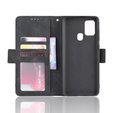 Θήκη με πτερύγιο για Samsung Galaxy A21S, Card Slot, μαύρη