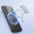 Θήκη για Samsung Galaxy S24+ Plus, Electro MagSafe, μαύρη + Γυαλί για την οθόνη