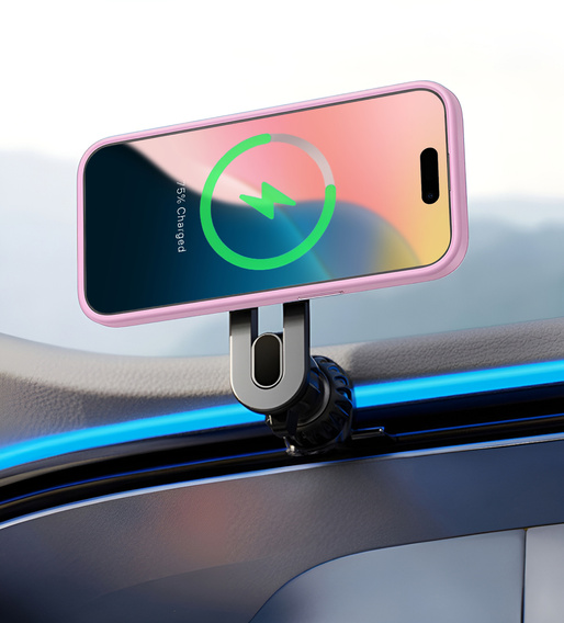 Θήκη για iPhone 16, για MagSafe, ERBORD Μatt Case, ροζ + Γυαλί οθόνης