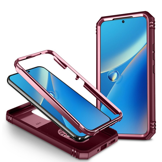 Θήκη για Samsung Galaxy A54 5G, CamShield Slide, ροζ / μπορντό