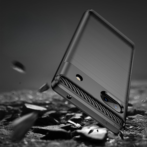 Θήκη για Google Pixel 6A, Carbon, μαύρη