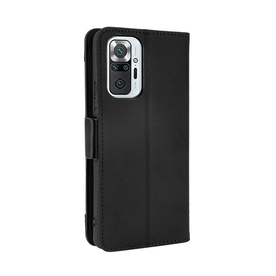 Θήκη με πτερύγιο για Xiaomi Redmi Note 10 Pro, Card Slot, μαύρη