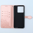 Θήκη με πτερύγιο για Xiaomi 13T / 13T Pro, Mandala, ροζ rose gold