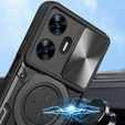 Θωρακισμένη θήκη για Realme C55, CamShield Slide, μαύρη
