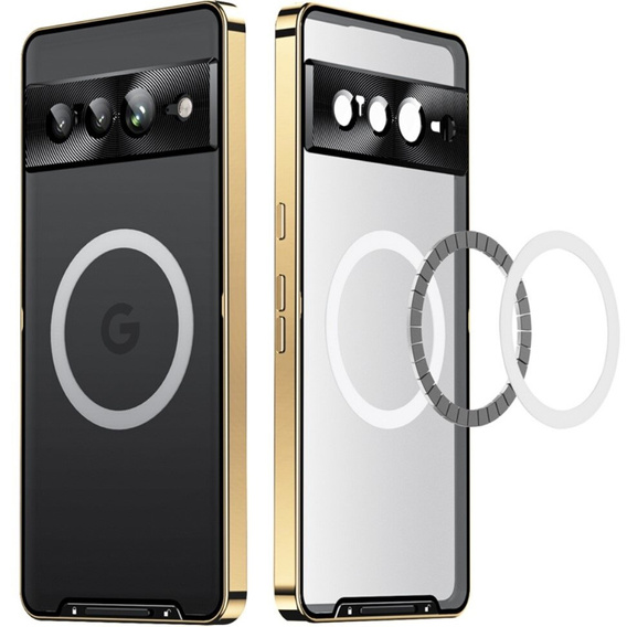 θήκη προστασίας κάμερας για το Google Pixel 8 Pro, CamShield MagSafe, διαφανές / χρυσό