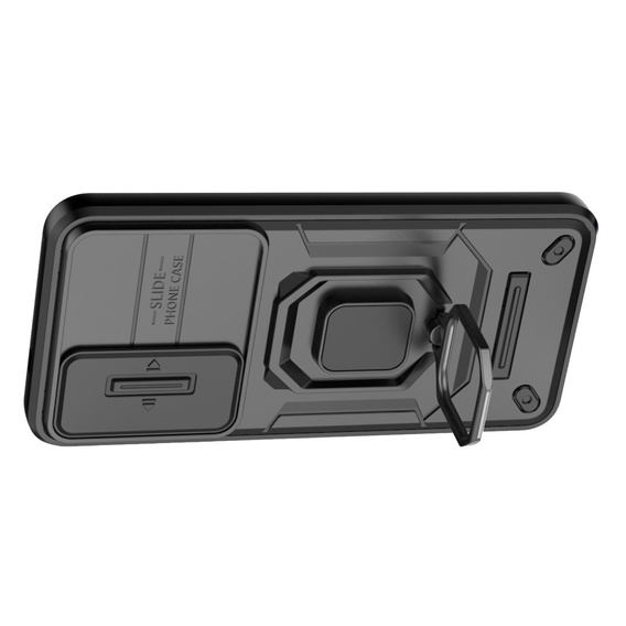 Θήκη για Samsung Galaxy S24, KickStand Camera Lens, μαύρη