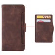 Θήκη με πτερύγιο για OnePlus 12 5G, Card Slot, καφέ