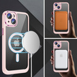 Θήκη για iPhone 15 Plus, ERBORD Impact Guard, MagSafe, ροζ