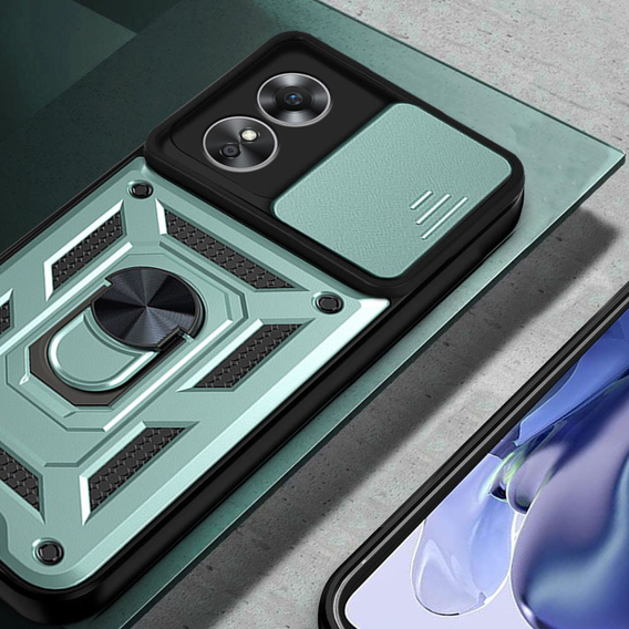 Θήκη για Oppo A17, CamShield Slide, πράσινο