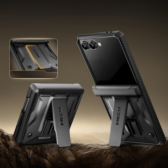 Θήκη Tongate MECH με MagSafe για Samsung Galaxy Z Flip7 FE / Z Flip6, πράσινο