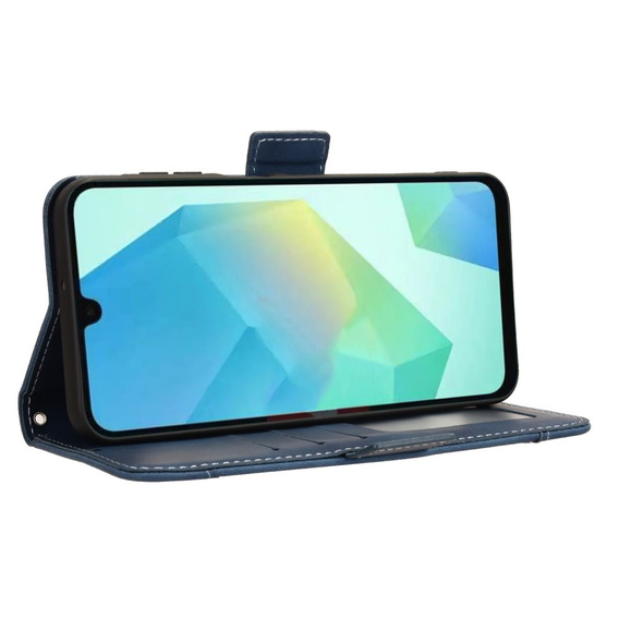 Θήκη με πτερύγιο για Samsung Galaxy A16, Card Slot, σκούρο μπλε