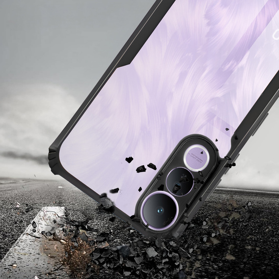 Θήκη για Vivo V50 Lite 4G / 5G, AntiDrop Hybrid, μαύρη