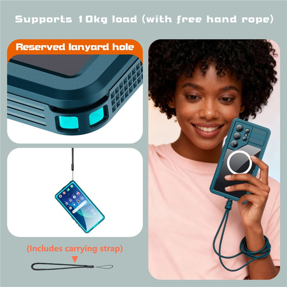 Αδιάβροχη θήκη Redpepper MagSafe για Samsung Galaxy S26 Ultra, μπλε