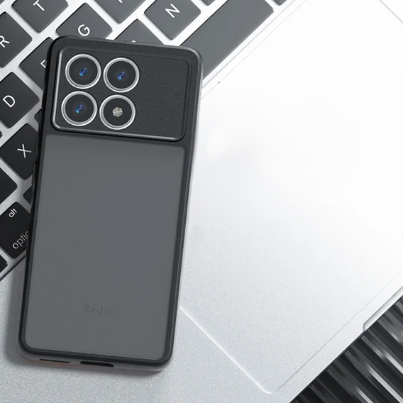 Θήκη για Xiaomi Poco X6 Pro 5G, Fusion Hybrid, με προστασία κάμερας, ματ / μαύρο