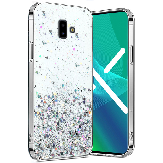 Θήκη για Samsung Galaxy J6 Plus, Glittery, διαφανής