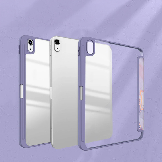 Θήκη για iPad 10.9" 2022 (10 gen.), Smartcase Hybrid, με χώρο για γραφίδα, Marble μωβ