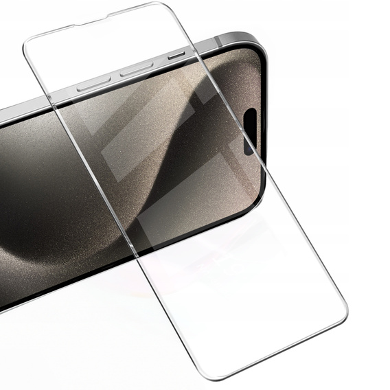 2x Μετριασμένο γυαλί για iPhone 15 Pro, ERBORD 9H Hard Glass στην οθόνη