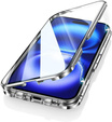 Μαγνητική θήκη MagSafe Dual Glass για iPhone 16, ασημένια