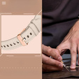 Γενική δερμάτινη ζώνη 20 mm, μπεζ