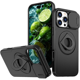 Θήκη για iPhone 16 Pro Max, Military Magnet, για MagSafe, μαύρη