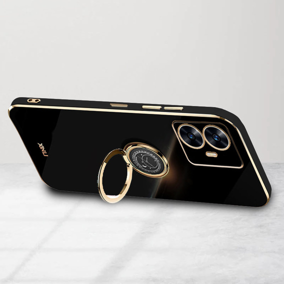 Θήκη για Realme C55, Electro Ring, μαύρη