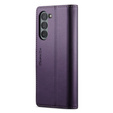 CASEME flip case για Samsung Galaxy Z Fold6 5G, Litchi Wallet, μωβ