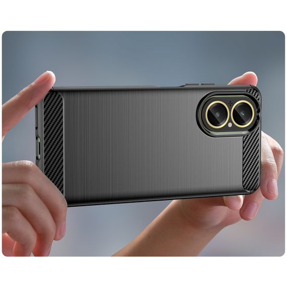 Θήκη για Realme C67, Carbon, μαύρη