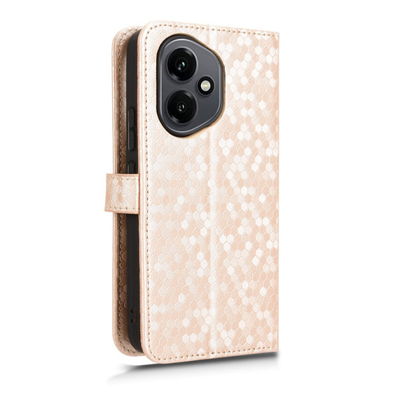 θήκη πτερύγιο για Honor 400 5G, Wallet Rhombus, ροζ