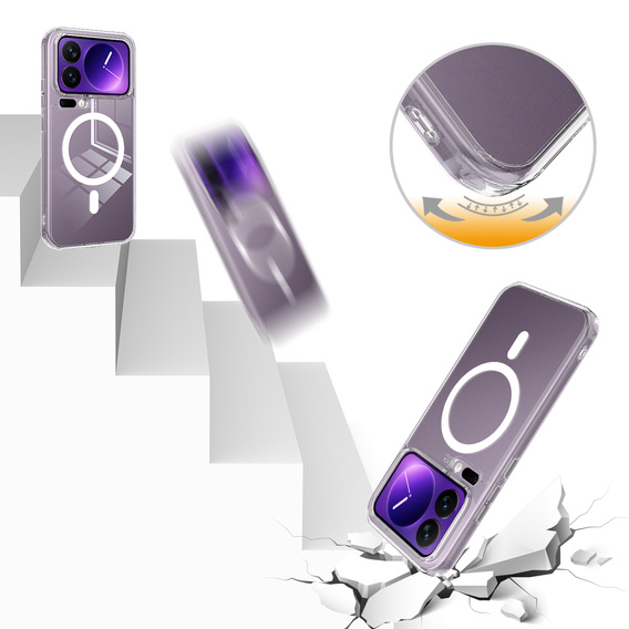 Θήκη Fusion Hybrid για MagSafe για Xiaomi 17 Pro, διαφανής