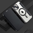 Θήκη με πτερύγιο για iPhone 15, RFID Wallet MagSafe CamShield, μαύρη