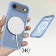 Θήκη Matt για iPhone Air, για MagSafe, ημιδιαφανές μπλε