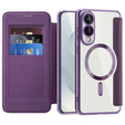 Θήκη με πτερύγιο για Samsung Galaxy S25 Edge, RFID Wallet MagSafe CamShield, μωβ