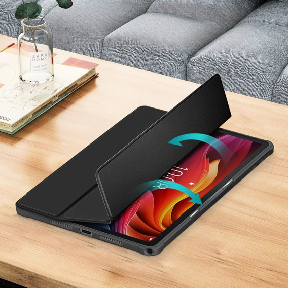 Θήκη για Lenovo Tab K11 Plus, Smartcase Hybrid, με χώρο για γραφίδα, μαύρη