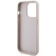 GUESS Θήκη για iPhone 15 Pro Max, 4G Metal Gold Logo, ροζ