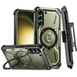 Θήκη για Samsung Galaxy S23 Plus, Heavy Duty Ring Belt Clip, πράσινη