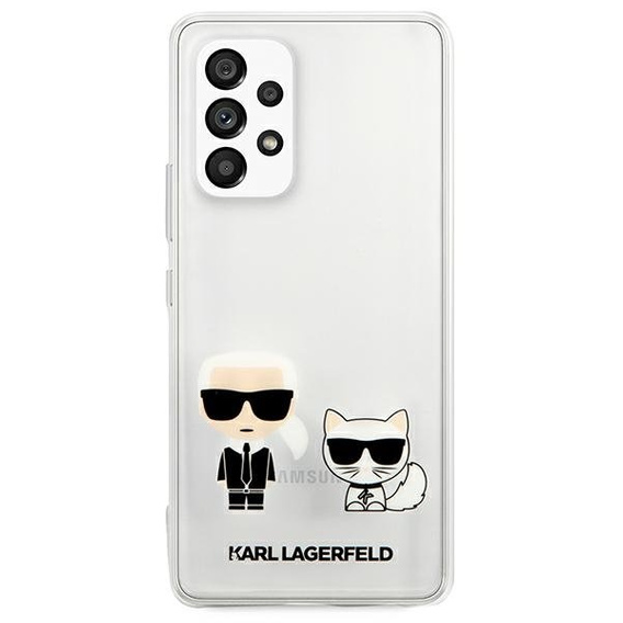 Karl Lagerfeld Θήκη για Samsung Galaxy A53 5G, Karl&Choupette, διαφανής